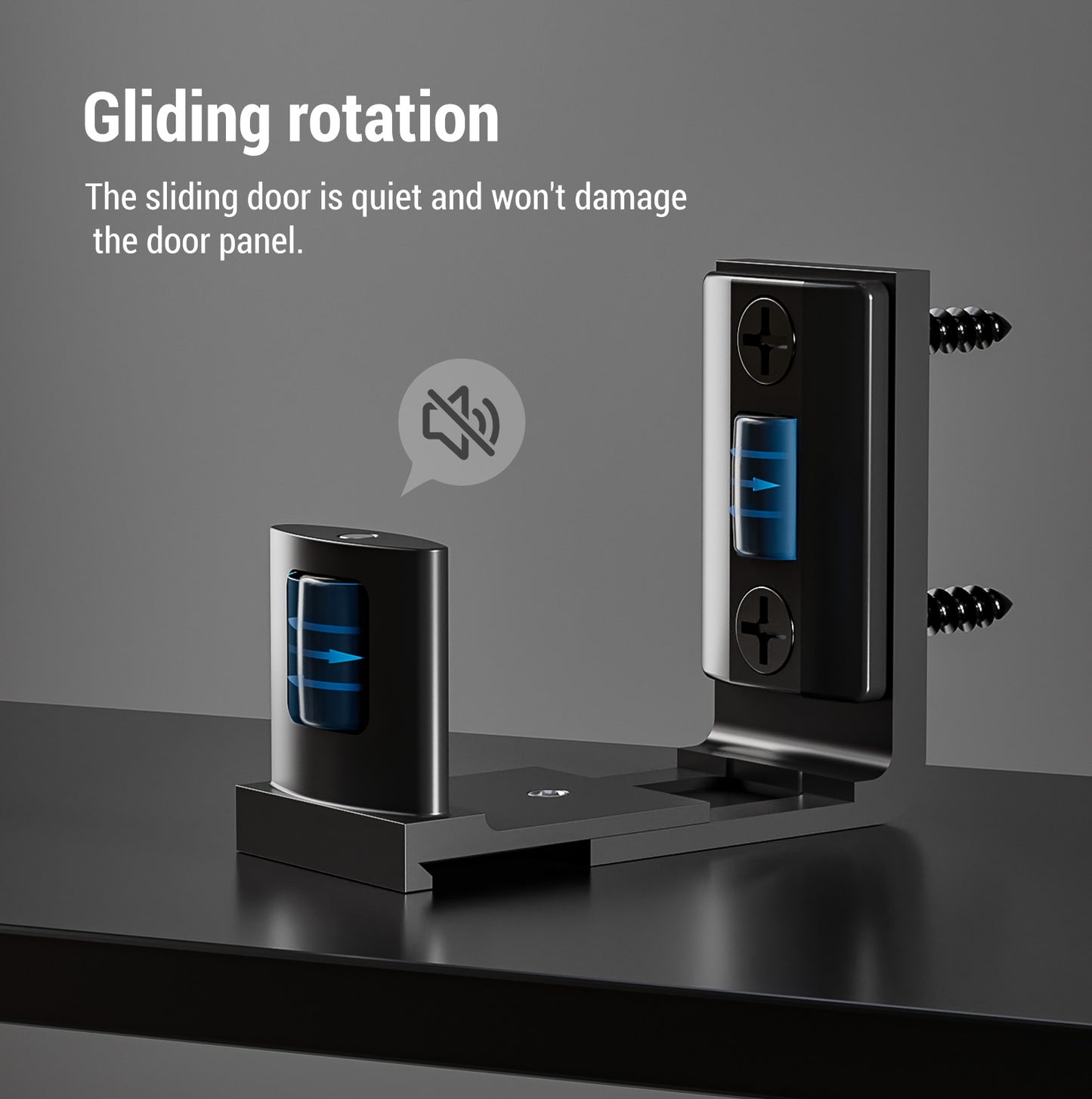 Wolfbird Einstellbar Bodenführung Wand/Tür Unterseite Schiebetür Bodenführung Klassisches Doppelrad Flach Justieren Style