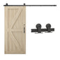 WOLFBIRD 6FT/1.8M Stainless Steel Sliding Door Accessories, For 0.9M Hardware Rail Kit for Wooden Doors