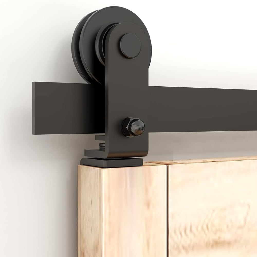 WOLFBIRD 3.5 ft/107 cm bi-folding sliding door fitting for one-sided fitting system, folding door kit, suitable for door openings from 80-100 cm (without door panels)