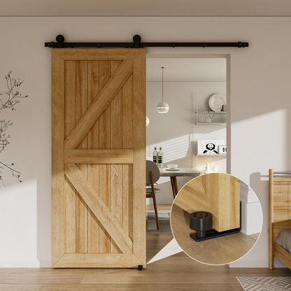 WOLFBIRD Adjustable Floor Guide Black Lower Guide for Sliding Wooden Door Wall/Door