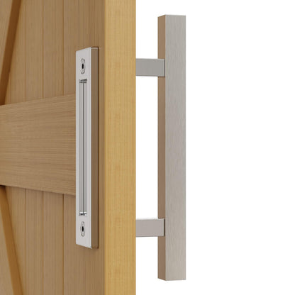 WOLFBIRD 24CM Scheunentorgriff Schiebetür zieht-Griff Rostfreier Stahl Doppelseitige Eingebettet Silber