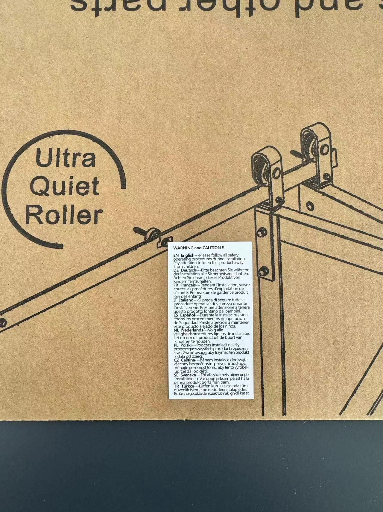 WOLFBIRD 120CM/4FT Bi-Folding Sliding Barn Door Hardware Kit, Heavy Duty Sturdy Barn Door Track Set, Smoothly and Quietly, for 2 Doors [Hardware Kit Only, No Door ]
