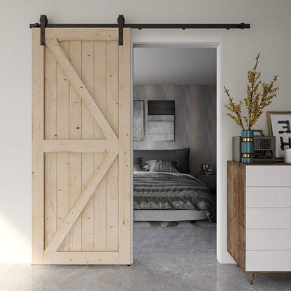 Wolfbird 305CM/10FT Schiebetür Beschlag Schiebetürsystem Gleitschiene Holzschiebetür Schiebetürbeschlag Set