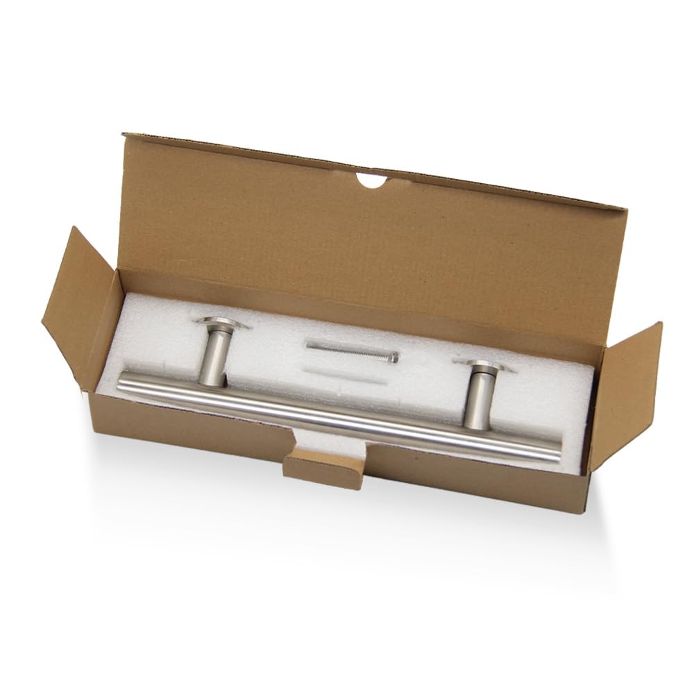 WOLFBIRD 30CM Scheunentorgriff, Schiebetür zieht-Griff, Schwarz Türgriff, Schiebetür Handgriff, Küchengriffe, Schiebe Türgriff, für Eine Holztür, Rostfreier Stahl