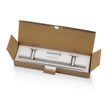 WOLFBIRD 30CM Scheunentorgriff, Schiebetür zieht-Griff, Schwarz Türgriff, Schiebetür Handgriff, Küchengriffe, Schiebe Türgriff, für Eine Holztür, Rostfreier Stahl