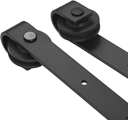 WOLFBIRD 183cm/6ft Sliding Door Hardware Kit, Accessories for Sliding Doors, The Rail Kit for Barn Door, Style 1