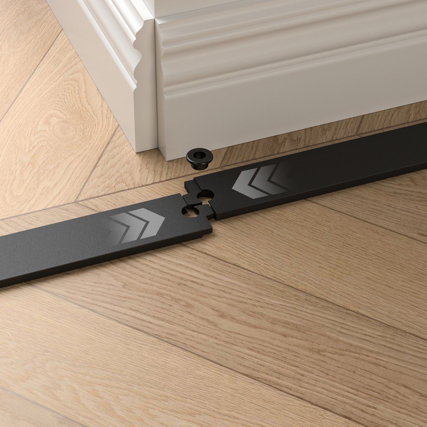 WOLFBIRD 6.6FT/200CM Quincaillerie De Porte Coulissante Kit Porte Coulissante Rail pour système de quincaillerie à célibataire porte