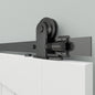WOLFBIRD 167cm/5.5ft Sliding Door Hardware Kit, Accessories for Sliding Doors, The Barn Door Rail Kit Fits A Wooden Door, Style 4