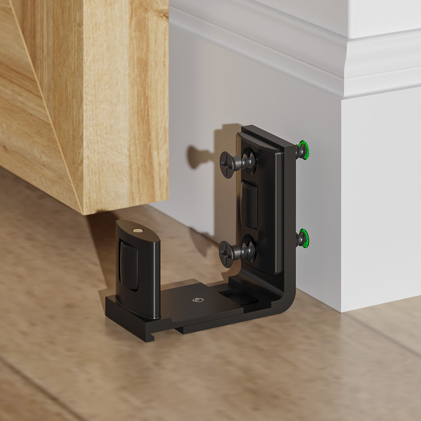 Wolfbird Einstellbar Bodenführung Wand/Tür Unterseite Schiebetür Bodenführung Klassisches Doppelrad Flach Justieren Style