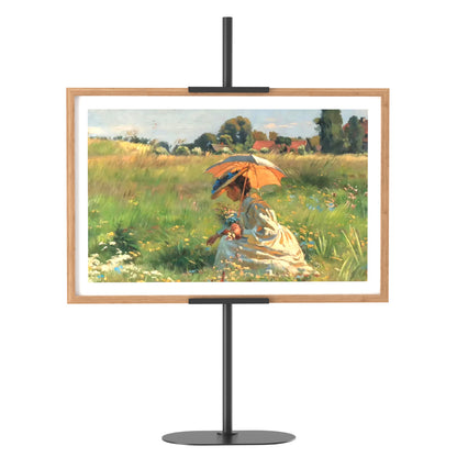 WOLFBIRD Bilderrahmenständer Zeichenbrett-Präsentationsständer verstellbarer Tischplatte Rahmen Halter, Metall Display Stand für Kunstwerk Leinwand in Häusern oder Büros, schwarz